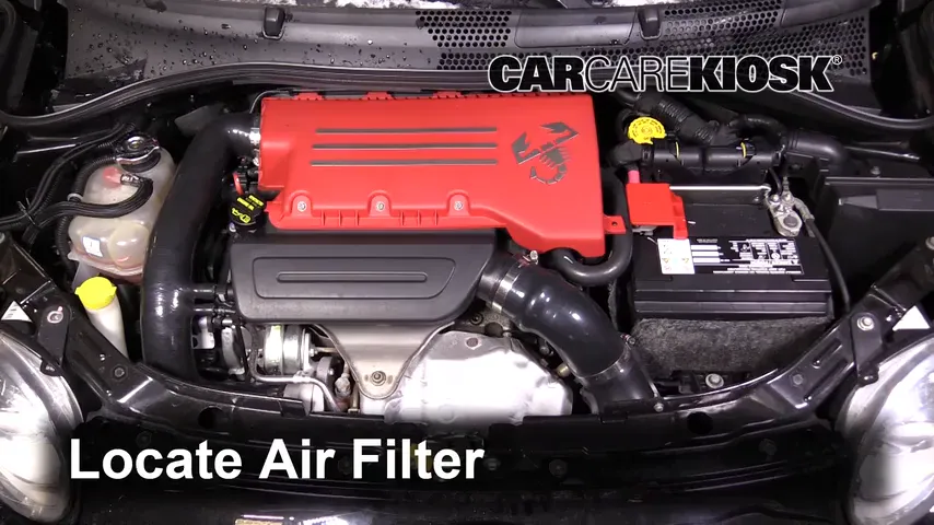 2013 Fiat 500 Abarth 1.4L 4 Cyl. Turbo Filtro de aire (motor) Cambio